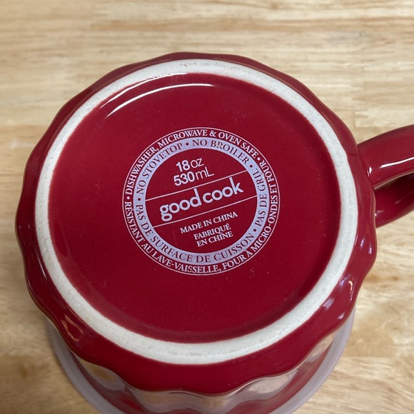 Good Cook Red 18 oz Soup Mug with Lid - Picture 8 of 9